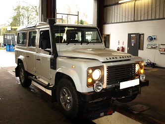 Landrover for inspection